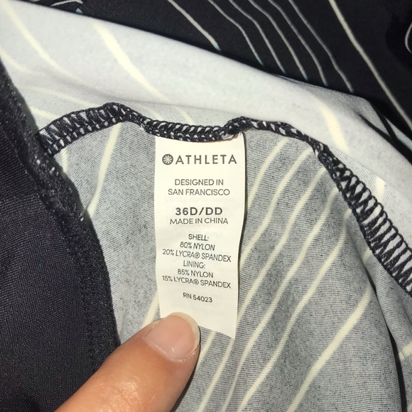 Athleta blousy tankini top 36d / 36dd - Picture 5 of 5